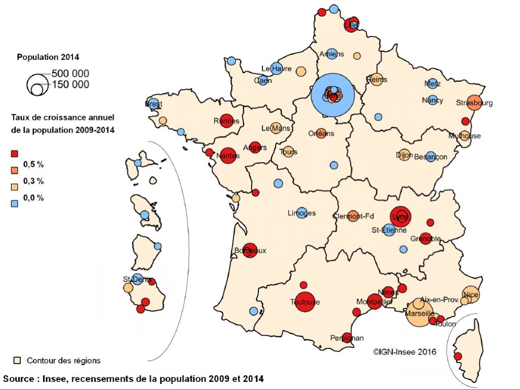 L’Insee publie les nouvelles populations officielles de toutes les