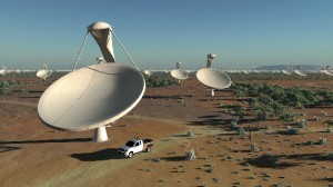 Le téléscope SKA traitera de très grosses données qui vont nécessiter la puissance de calcul de 100 millions de PC par seconde (© SKA Organisation/Swinburne Astronomy Productions)