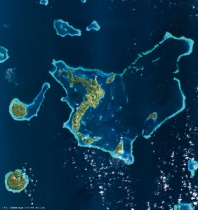 Image satellite SPOT 7 de Fidji à 6 m de résolution acquise le 03/07/2014