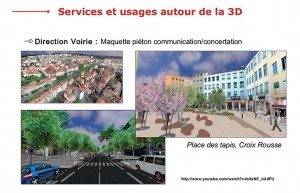 Le Grand Lyon utilise des maquettes 3D en situation de concertation publique, mais pas sans accompagnement par un médiateur (© Grand Lyon)