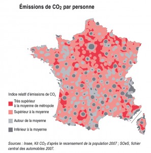Les émissions de CO2 liées aux déplacements domicile-travail ou étude ont fait l’objet d’une première publication dans la collection INSEE Première en 2011.