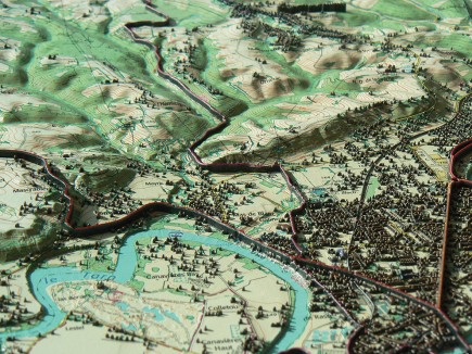Un exemple d’impression sur la ville d’Albi, réalisé avec une imprimante OCE (projet EIGER)