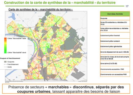 La marchabilité à Plaine Commune : plusieurs secteurs fonctionnent bien, mais d’autres méritent d’être aménagés.