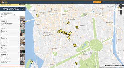 Une des particularités d’InCity, la carte interactive de tous les signalements avec leur statut : un véritable engagement de transparence !