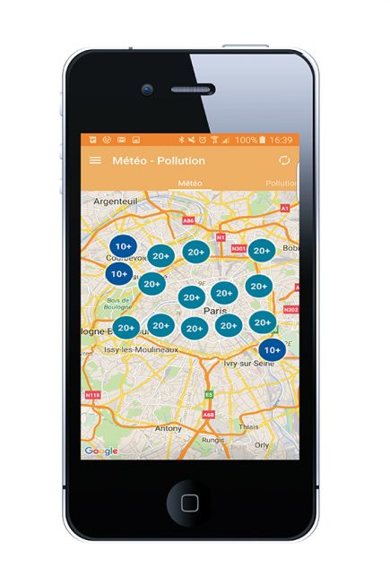 InCity mise sur le lien entre objets connectés et signalement (ici, stations météos)