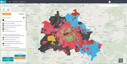 50+1, le logiciel de Liegey Muller Pons, ici utilisé pour l’analyse de résultats électoraux en Allemagne.