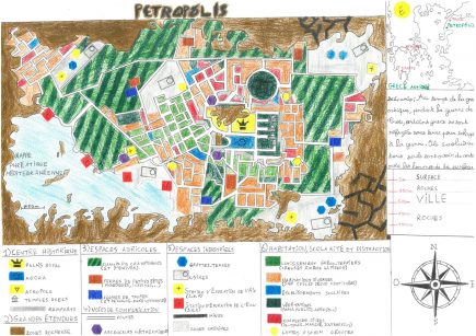 La carte de Petropolis réalisée par Pierre Delestre