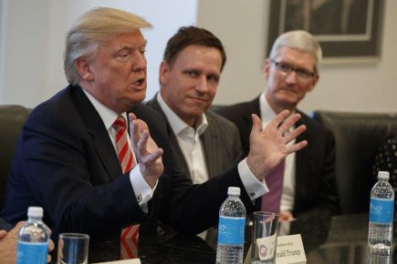 Peter Thiel, l'un des rares patrons de la Silicon Valley proche de Donald Trump. (EVAN VUCCI/AP)