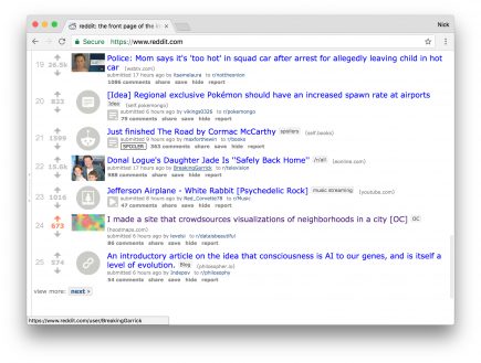 Etre en première page de Reddit, une pièce maîtresse dans le succès du lancement de l'application.