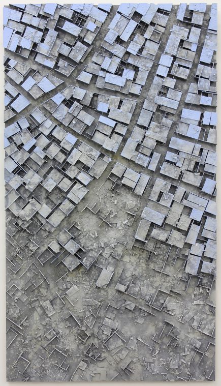 Hendrik CZAKAINSKI, 7312, 2017, technique mixte, 150 x 84 x 5 cm © Hendrik Czakainski