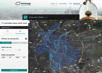 Avec une interface adaptée aux tablettes, smartphones et ordinateurs, IMMAP mise sur une interface soignée pour faire la différence.