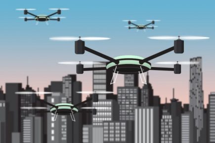 Faire voler des drones en escadrille et les laisser s’organiser pour couvrir au maximum le terrain ? C’est l’un des nombreux sujets de recherche de l’IRIT (photo extraite du site du Monde Informatique).