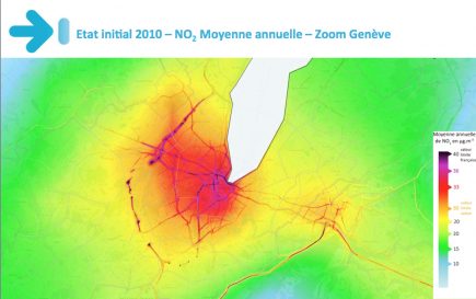Bientôt, une modélisation fine de la pollution de l’air sera disponible sur l’ensemble du grand Genève, grâce à G2AME (Grand Genève Air Modèle Émissions, un projet Interreg).