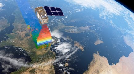 Vue d'artiste d'un satellite optique Sentinel-2. Crédits : ESA/ATG medialab