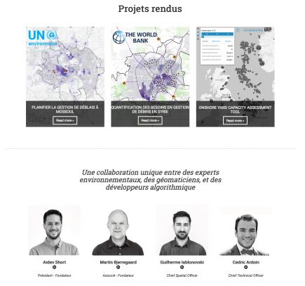 Page Web d'Urban Resilience Platform