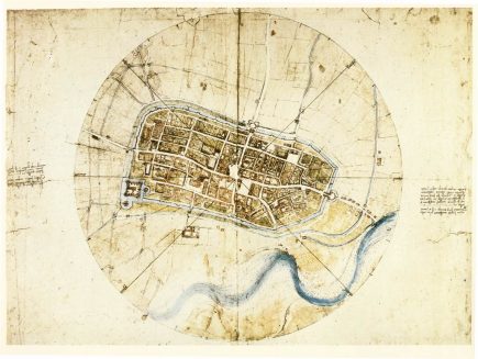 La carte d'Imola de Léonard de Vinci